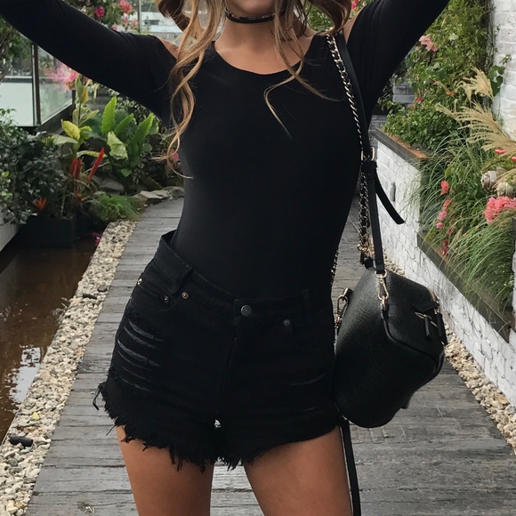 Levi's Pants - Black Levi denim shorts